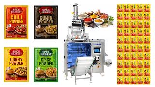 High-Speed Sachet Strip Packing Machine | 4-Side Seal for Seasoning & Spices