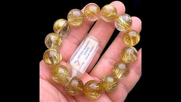 Vòng tay - Thạch Anh Tóc Vàng Bã Mía #VTV-240909-02