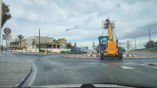 Driving from Paphos to downtown Peyia Paphos Cyprus
