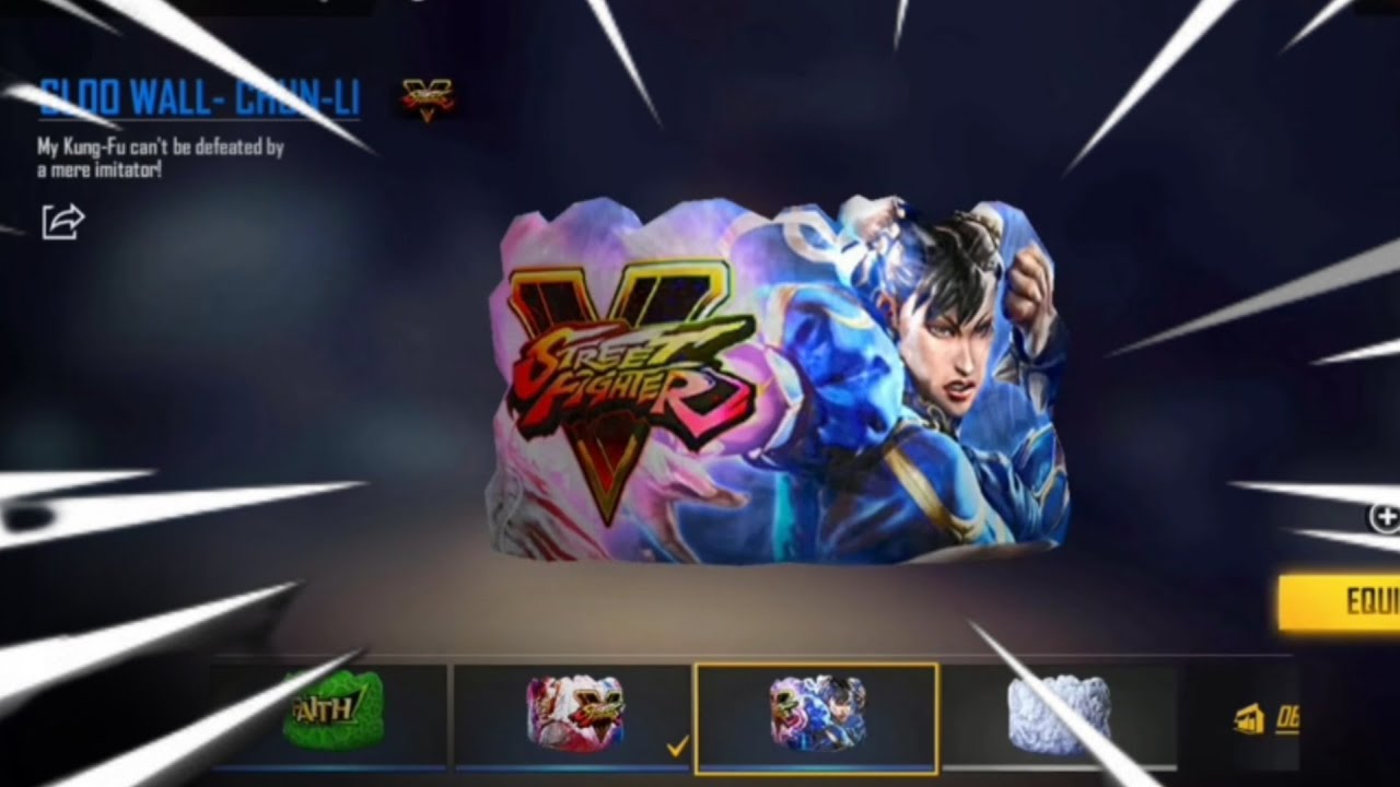 FREE GLOO WALL SKIN EVENT IN INDIAN SARRVER | STREET FIGHTER BUNDLE FREE FOR ALL 100% CONFIEM