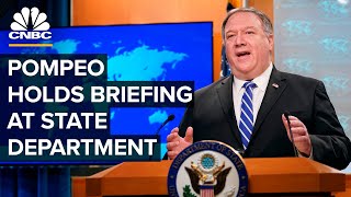 Pompeo holds first briefing since Trump fired State Dept. IG at his request - 5/20/2020