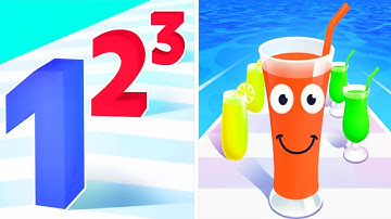 Number master VS juice run All Level gameplay android ios 