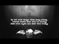 Avenged sevenfold  st james lyrics on screen full