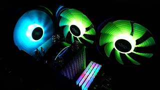 140mm RGB 쿨링 시스템 완성했습니다 DEEPCOOL RF140 RGB 아우라 싱크