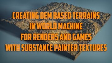 Importing World Machine generated terrains into Unity setting up Substance terrain textures. part 5