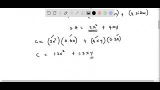 Calculus Optimization problem , minimize cost of box