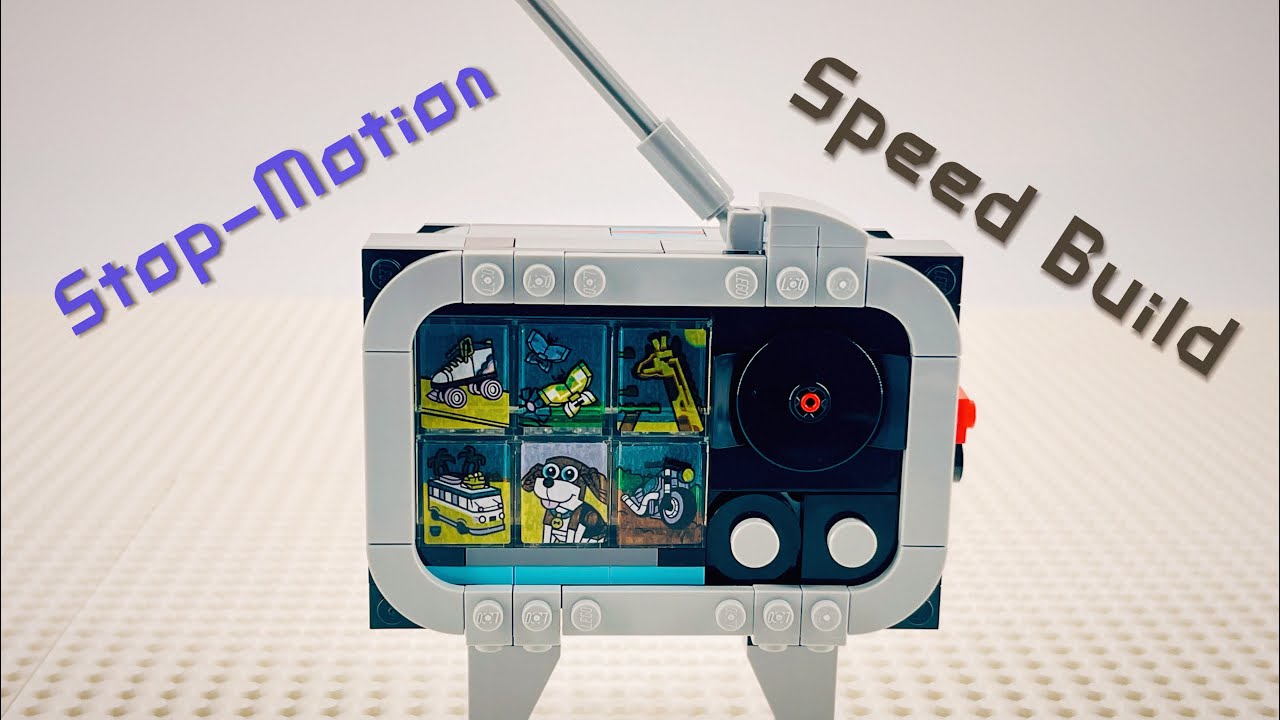 LEGO 31147 - “Retro TV” - Stop-motion Speed Build - YouTube