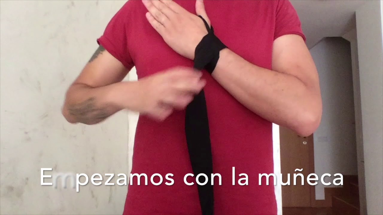 Como ponerse las vendas de boxeo - YouTube