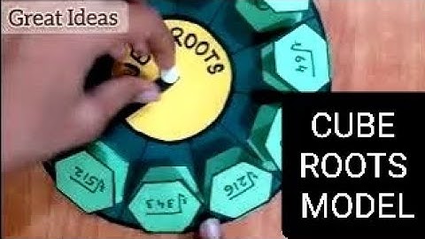 Model on cube roots |Maths project |Maths TLM|cube roots activity|Easy model on cube roots
