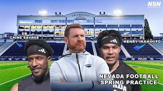 We caught up with Nevada football head coach Jeff Choate and players Caine Savage/Henry Ikahihifo