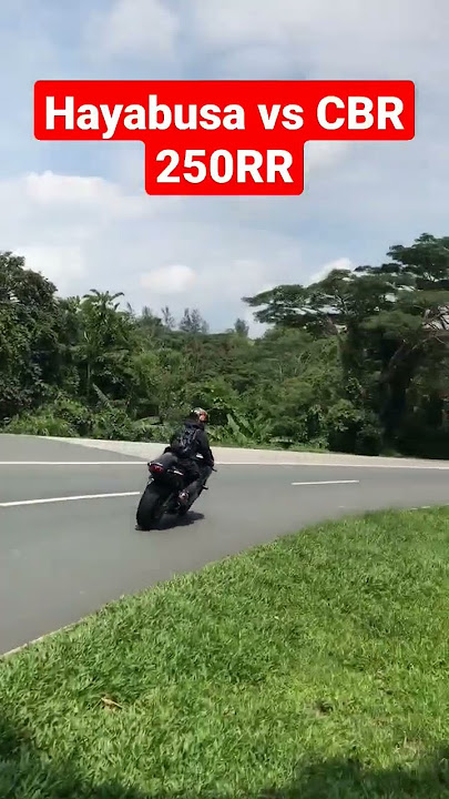 Aksi Cornering Moge Suzuki Hayabusa vs Honda CBR 250RR #cornering #hayabusa #cbr250rr