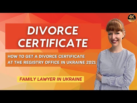 Video: How To Restore A Divorce Certificate