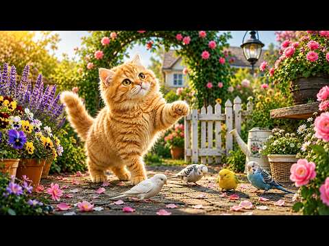Cat TV for Cats to Watch 🐱 Deep Forest Birds Only | Pure Nature Sound - 4K CAT GAMES