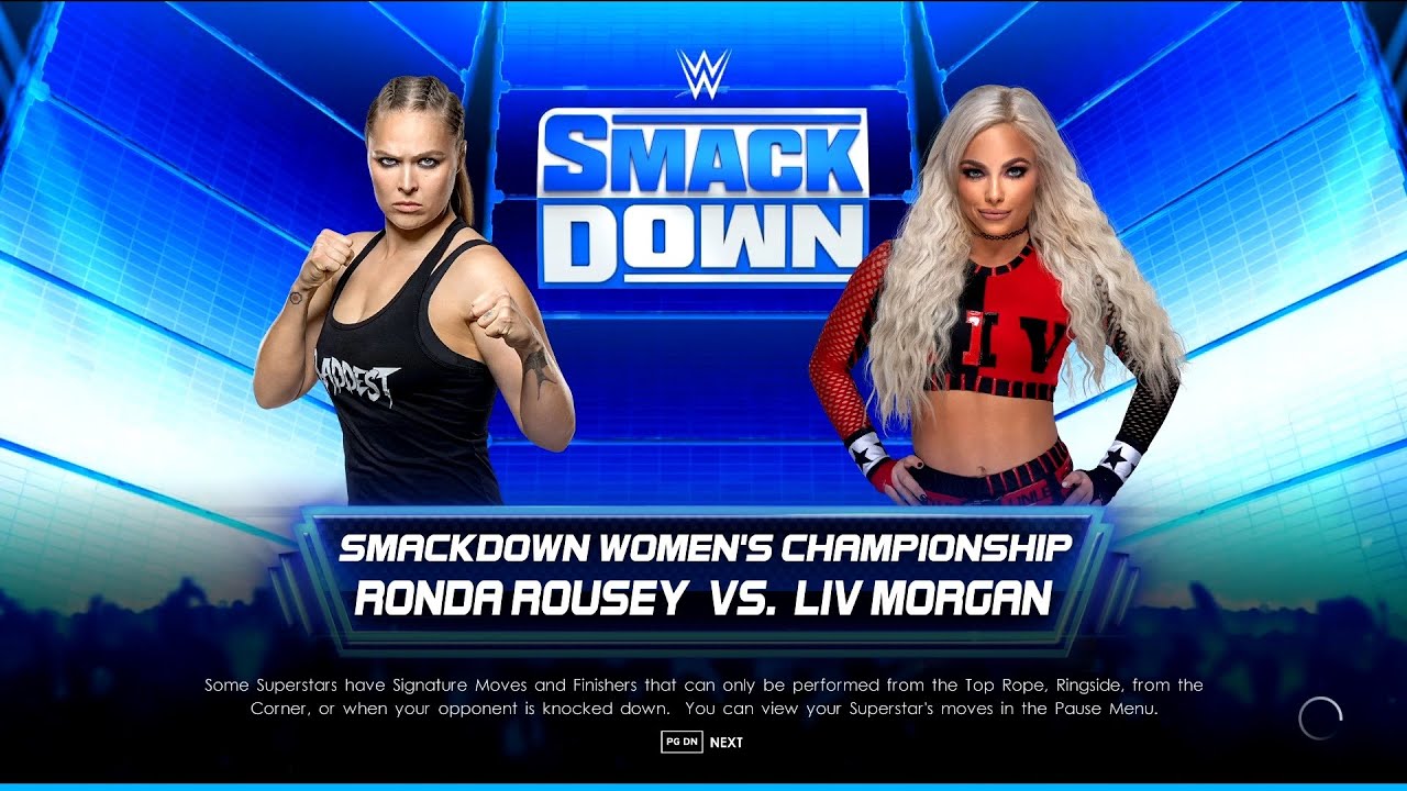 WWE Extreme Rules Liv Morgan vs Ronda Rousey WWE 2K22 Gamepl