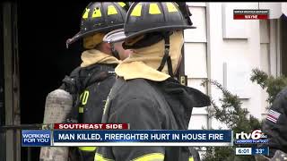 Man killed, fired injured in Indianapolis fire