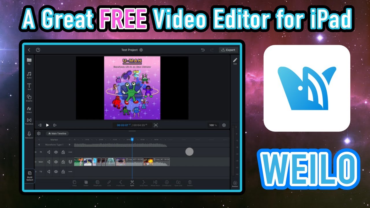 A Great Free Video Editor for iPad - WEILO