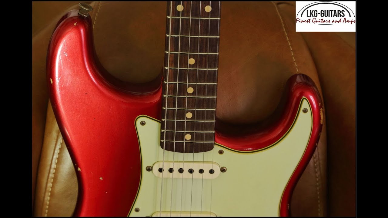 Fender Customshop Stratocaster  ´er Relic Candy Apple Red