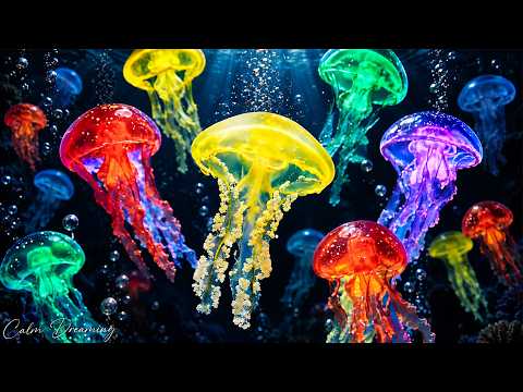 Jellyfish Aquarium • Healing of Insomnia, Stress, Anxiety and Depression • MELATONIN RELEASE #61