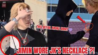 JIMIN Secretly Wore Jungkook’s Necklace at Stanford Day 2?! 😭💜 ARMY Found the Proof!