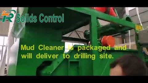 Mud cleaner is shipped to drilling field.