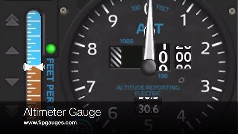 Altimeter Gauge - Saitek/Logitech Flight Information Panel & SPAD.neXt