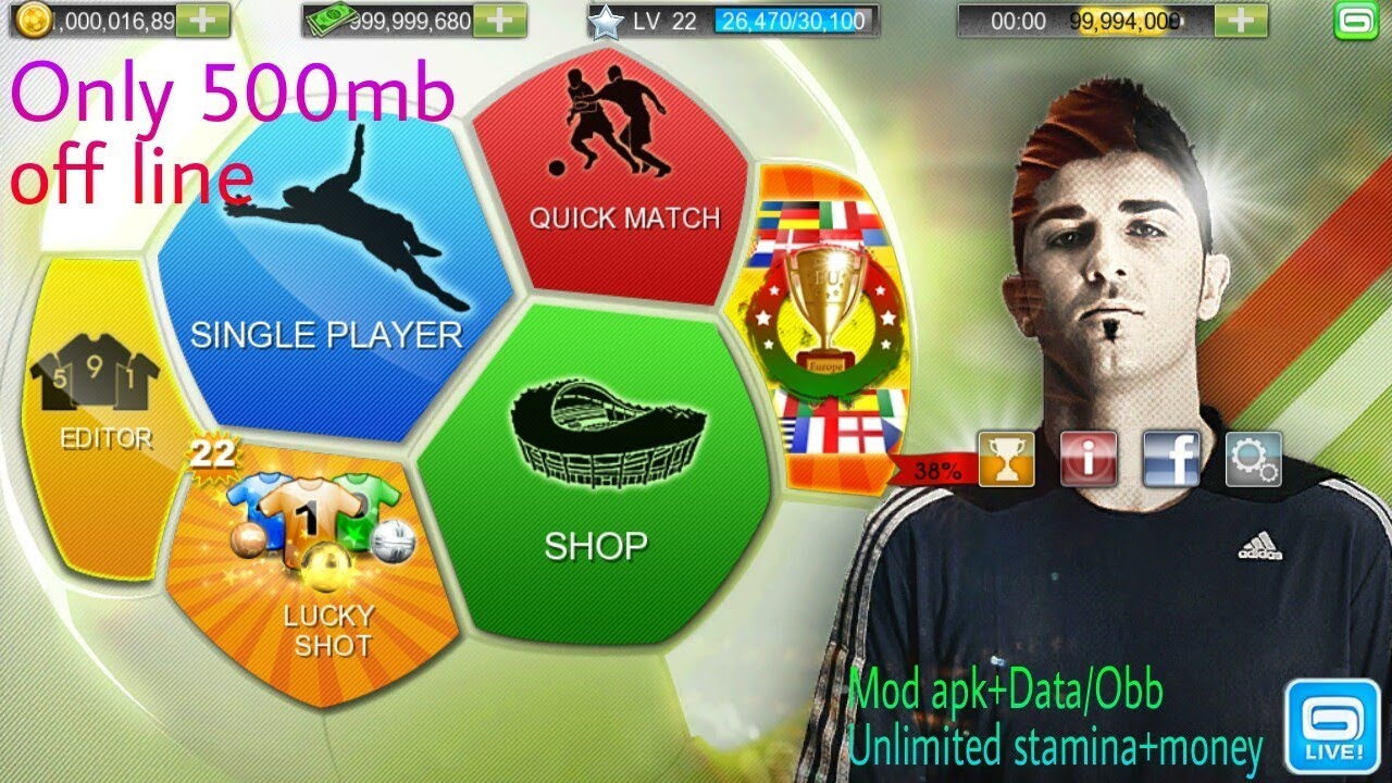 Download Real Football 2012 Mod apk+data Unlimited all
