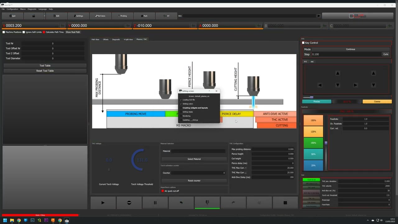 Add a push button to reset tool table in simcnc