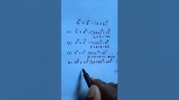 Exponents and powers #coolmathstricks #mathshort Maths Shorts Maths Tricks #shorts  ( घातांक और घात)