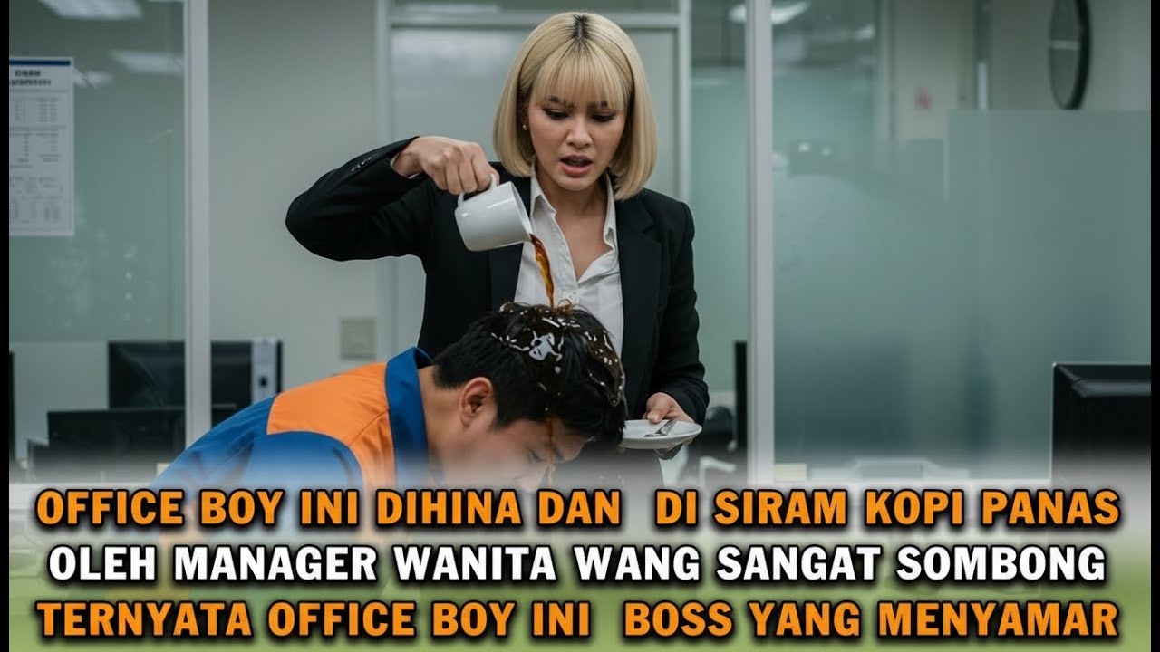 BIKIN GEMPAR‼️Manager Sombong Menyiram Office Boy Dengan Kopi Panas