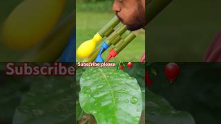Diy Bamboo With Three Colours Balloons Slingshots Bambo
