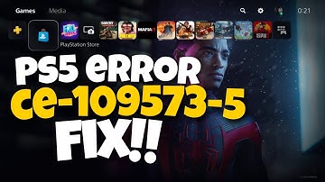 How To Fix PS5 Error Code CE-109573-5 | PS5 CE-109573-5 Fix