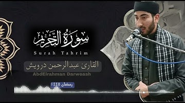 سورة التحريم_عبدالرحمن درويش | Surah Tahrim_AbdElrahman Darwesh