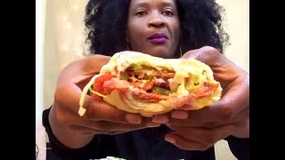 ASMR/MUKBANG: Watch Me Eat! 12 INCH SPICY ITALIAN SUB! With Spicy Jalapeno Chips!