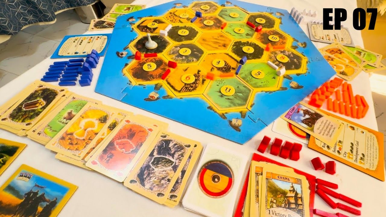 How To Play Catan - How to do Barter Trade, Development Cards, Victory Point, Knights, Longest Army