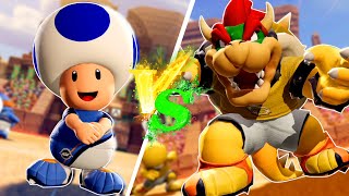 Mario Strikers Battle League - Team Toad Vs Team Bowser at Desert Ruin (Hardest Difficulty)