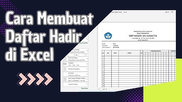 Cara Membuat Daftar Hadir di Excel
