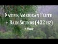 Native american flute  rain sounds  1 hour  calming music for relaxation meditation  sleep