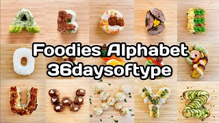 36Days Of Type Foodies Alphabet. A-Z 36Daysoftype.