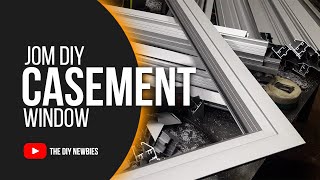 DIY frame tingkap aluminium @ casement window cara newbies!