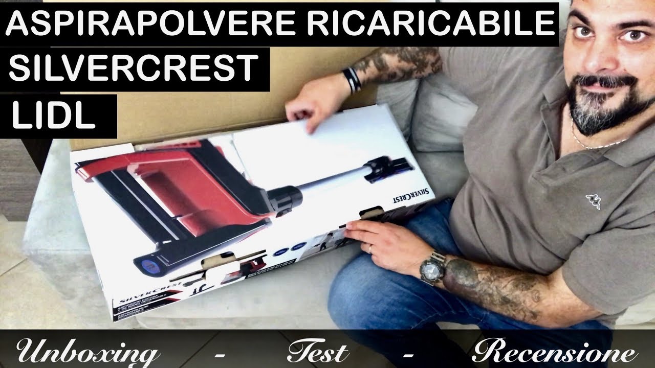Aspirapolvere ricaricabile silvercrest lidl (Tipo Dyson). Sistema Cyclone a  Batteria. Sacchetto - YouTube
