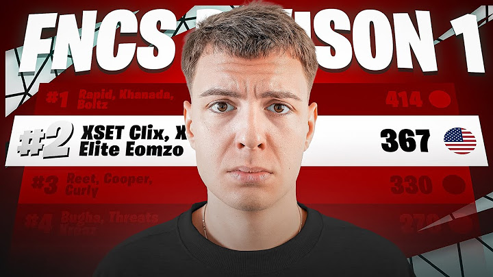 Clix 2ND PLACE FNCS Division 1 Finals 🥈 ($9,000)