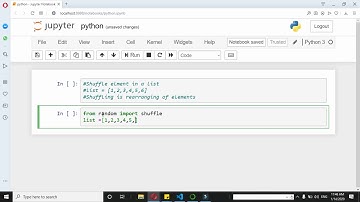 How to shuffle elements in a list | python program to rearrange list items