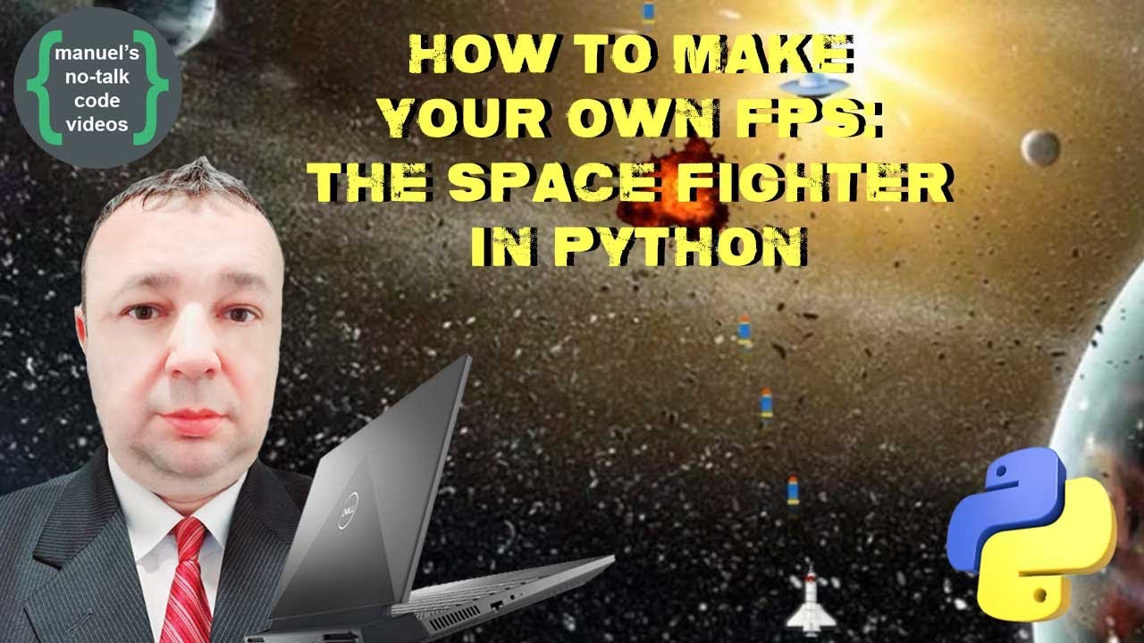 How to Make Your Own FPS Game - The Space Fighter in Python - YouTube