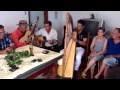Thiago Raja tocando escuta minha canção - harpa paraguaia