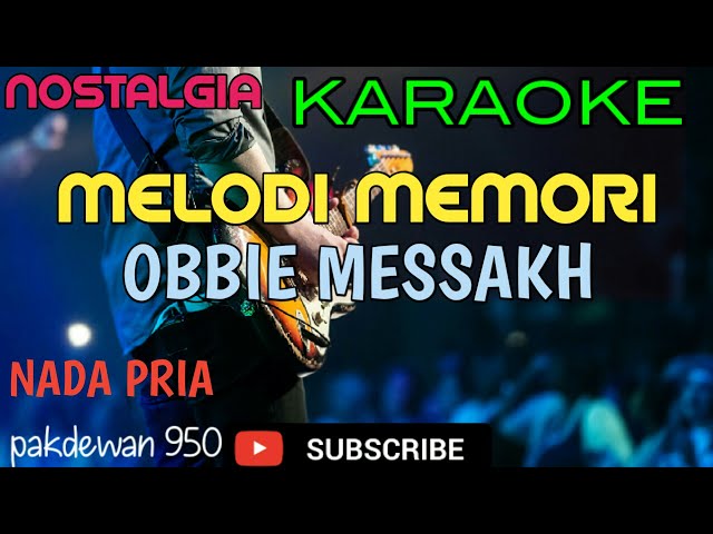 MELODI MEMORI || OBBIE MESSAKH || KARAOKE [COVER YAMAHA PSR] NADA PRIA class=