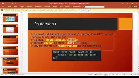 Laravel 02: ROUTE TRONG LARAVEL