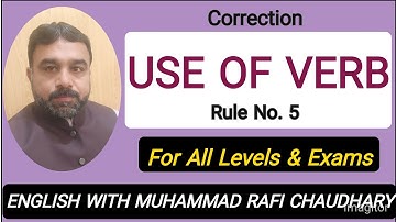 Sentence Correction/Error | Correction of Verb | Past Tense | English with Muhammad Rafi Chaudhary