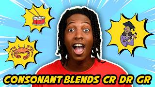 Consonant Blends CR, DR & GR | Phonics Comics | Fat Cat