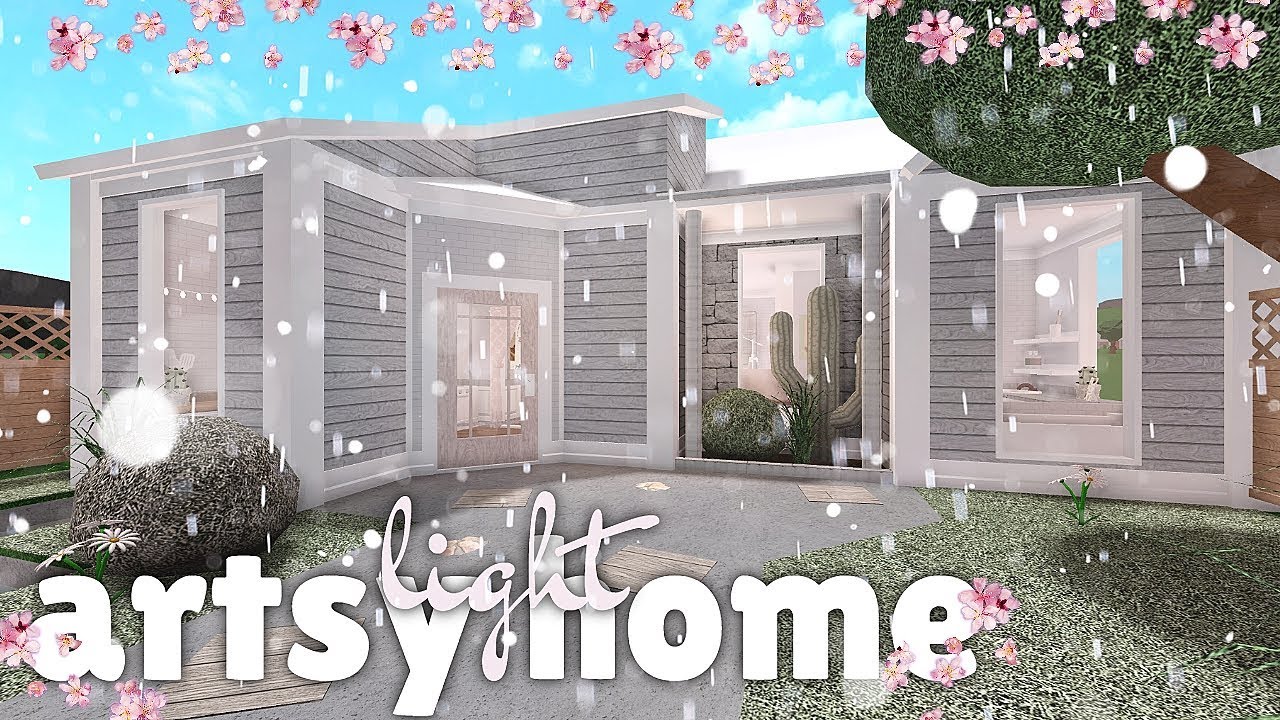 - light artsy home || bloxburg || house build - - YouTube