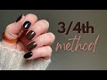 How to build an EASY apex with dip powder on SHORT nails | 3/4th Method